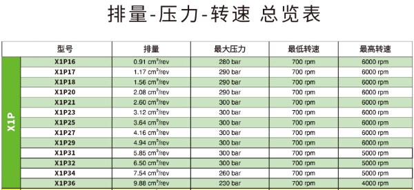 X1P ,X2P, X3P 系列意大利維沃爾Vivoil高壓齒輪泵
