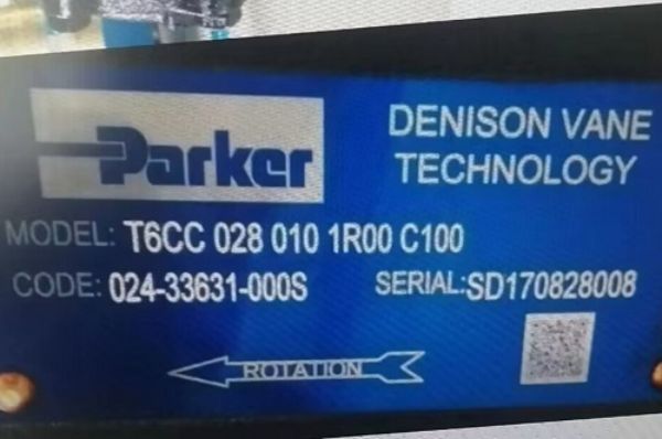T6CC 028 010 1R00 C100派克Parker葉片泵型號說明及參數(shù)
