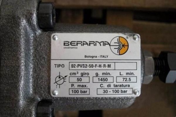 Berarma PVS可變排量葉片泵樣本，布萊瑪02-PVS系列葉片泵
